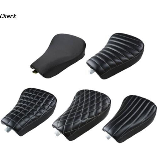 Black Motorcycle Front Driver Leather Pillow solo Seat Cushion For Harley Sportster Forty Eight XL 1200 883 72 48 New