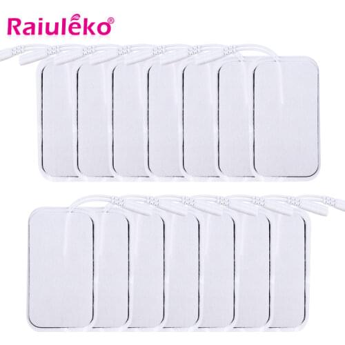 10/20pcs Self High Quality Nerve Stimulator Silicone Gel Electrode Pads Tens Electrodes Digital Therapy Machine Massage 2mm Plug