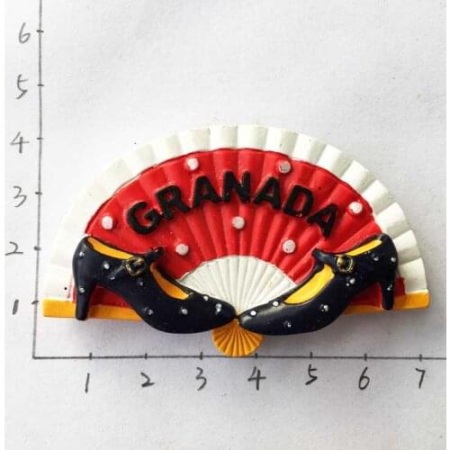 Flamenco dance shoes fan dance souvenirs magnetic stickers refrigerator stickers