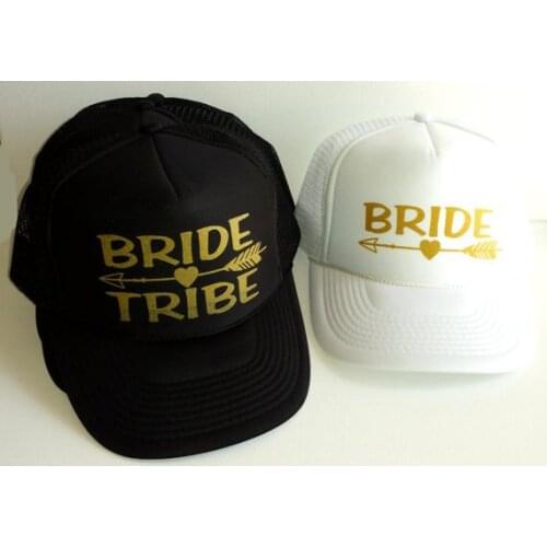 Custom wedding bridesmaid Bride Tribe Bachelorette Mesh Trucker Snapback trucker hats caps party favors