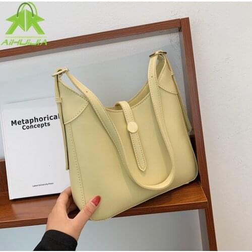 Quality Luxury Brand Female Handbags Designer Pu Leather Shoulder Messenger Bag for Women Fashion Underarm Bag Sac A Main New
