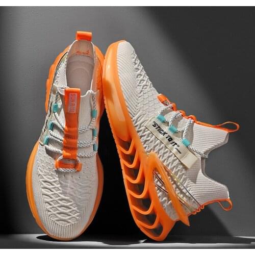 Classic Mens Blade Running Shoes Breathable Sneakers Trendy Antiskid Damping Jogging Shoes Reflevtive Sports Shoes Zapatillas