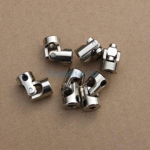 2/3/4/5/6/7/8/10mm Cross Universal Joint Mini Cardan Coupling Rotation 45 Degre