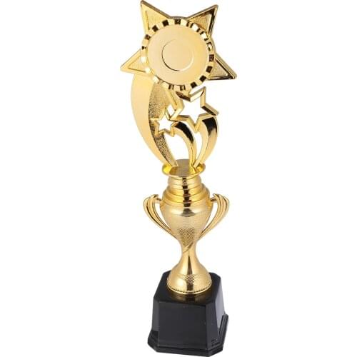 1PC Trophy Durable Smooth Creative Sports Reward Pentastar Trophy Competition Trophy for Students Children