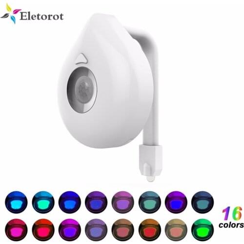 16 Colors Toilet Night Light Smart PIR Body Motion Sensor LED Toilet Seat Lamp Motion Activated Toilet bathroom Bowl Night lamp