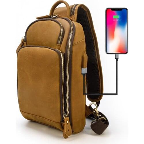 MAHEU Japan Korean Hot Style Hobos Bags Cloth Badge Chest Bag Wild Small Bag Fashion Sling Bag With USB Cable Charge Adapter