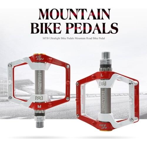 MZYRH Mountain Bike Bearing Pedals Road Bicycle Pedals Ultra-light Aluminum alloy Aearing Pedal Chrome-Molybdenum Steel Shaft