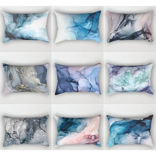 2021 Nordic Plush Soft Cushion Art Graffiti Home Decoration Pillow Sofa Pillow Office Pillow Invisible Zipper Easy To Clean