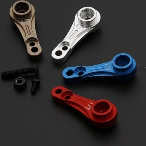 Rc Car Nitro Truck Model Aluminum CNC Servo Arm Steering Gear 15T/17T Gears For 1:5 Scale Toy Cars HPI Baja LOSI 5IVE-T DBXL F5