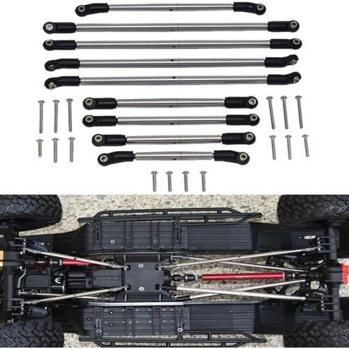 STAINLESS STEEL ADJUSTABLE TIE RODS Axial SCX10 III Jeep Gladiator AXI234018+AXI234019+AXI03006T1/T2 AXI234006+AXI234004