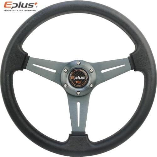 EPLUS Car Sport Steering Wheel Racing Type High Quality Universal 14 Inches 350MM Aluminum PU 5 Color Car Styling Quick Release