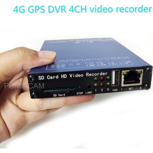 SDVR004Pro Mini DVR camera video recording WIFI 1080P monitor Detection real-time mobile dvr for BNC camera GPS WIFI 4G