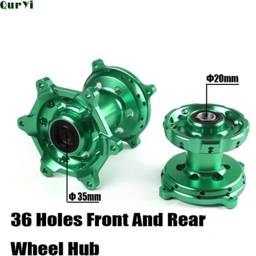 CNC Machined 36 Holes Front And Rear Wheel Hub For KX125 KX250 2006-2008 KX250F KX450F 2006-2018 motorcycle wheels