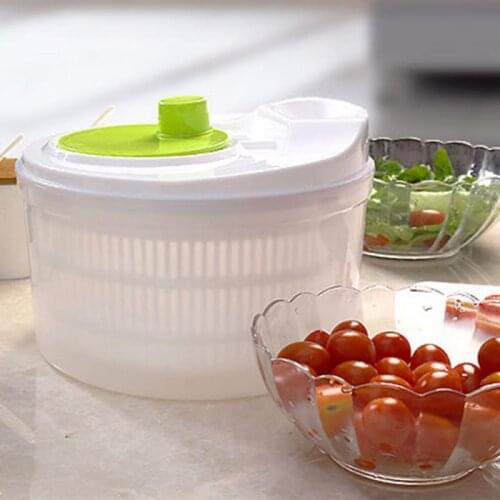 Fruit Vegetable Dehydrator Drainer Salad Spinner Dehydrator Basket Household Large Capacity Multifunctional Kitchen Salad Tools