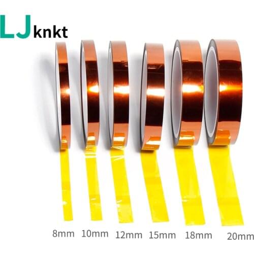 33M 1PCS Polyimide Brown heat resistant adhesive tape Industrial solder proof insulating tape 3D printing Board protection