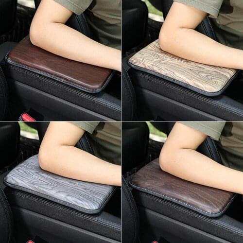 Universal Car Auto Handrail Box Cushion Non-slip Texture Armrest Pad Protector Back Elastic Strap Design without Displacement
