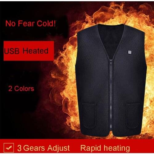 Women Mens USB Infrared Heated Vest Outdoor Jacket Winter Leisure Daily Electric Vest Waistcoat For Sports Hiking vest