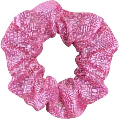 1pc Glitter Hair Scrunchie Fashion Hair Ropes Bling Scrunchie Elastic Hair Band For Ladies Women Girls Hair Accessories