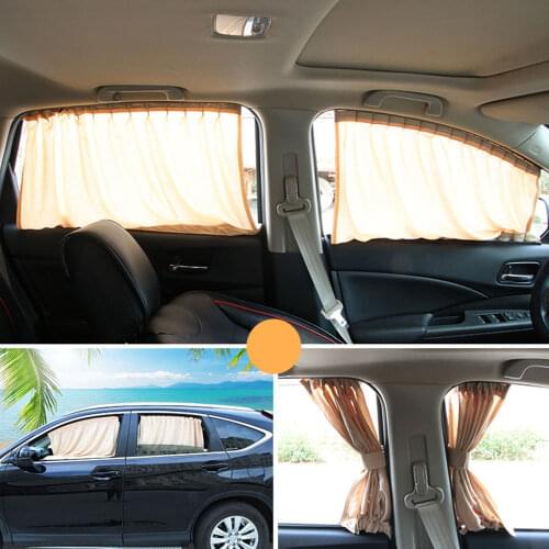 2pcs Universal Car Side Window Sunshade Curtains Auto Windows Curtain Sun Visor Blinds Cover Car-Styling