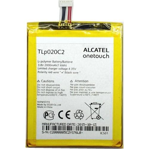 TLP020C2 Battery For Alcatel Idol x1s 6034R S950 Idol x 6037y 6040x 6032 TCL S950 Batterie Bateria Accumulator 2000mAh