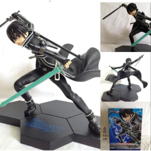 Anime Sword Art Online Kirigaya Kazuto Kirito Collectible Figure Models Toys Gifts