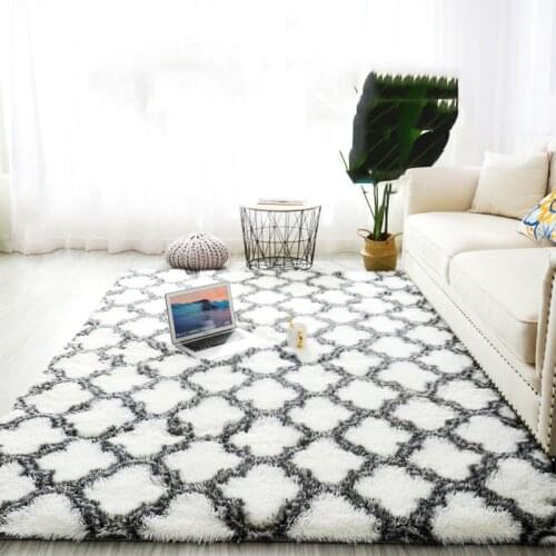 Nordic Large Carpets Rugs For Living Room Fluffy Plush Lounge Carpet Bedroom Furry Home Decoration Bedside Non-Slip Floor Mats