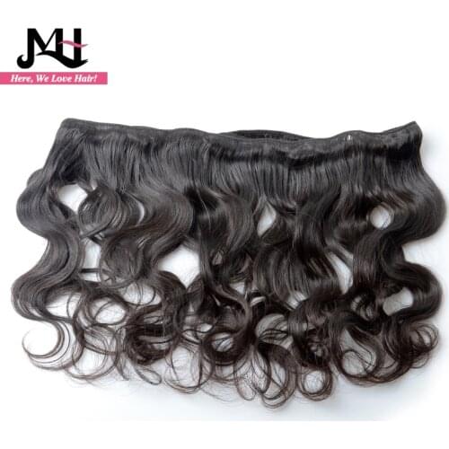 JVH Brazilian Body Wave Hair Bundles 100% Human Hair Weave Remy Hair Extensions Natural Color 12-28inch