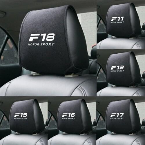 1PCS car headrest cover auto fit for BMW F11 F12 F15 F16 F17 F18 F45 F46 F48 F80 F82 F83 F85 Accessories Car Seat Cover