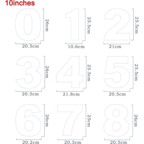 Numbers Cake Mould Set PET Decorating Baking Mold DIY Kitchen Tool For Birthday Pastry Hot Kitchen,Dining & Bar