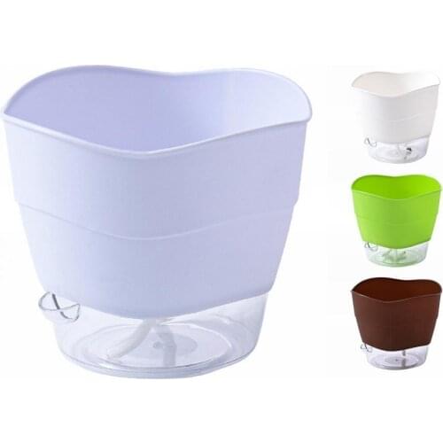 Home Decor Flower Pot Multi-use Self Watering PP Partition Layer Detachable Planter Pot Garden Balcony Decorative Planter Pot