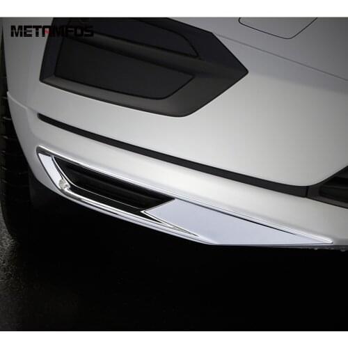 For Volvo XC60 XC 60 2018 2019 2020 Chrome Front Fog Light Lamp Cover Trim Foglight Molding Exerior Accessories Car Styling