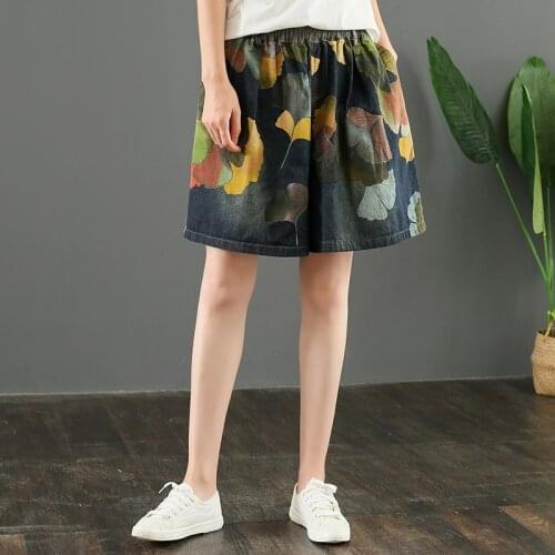 Mom Jeans Short High Waist Women Summer Distressed Baggy Wide Leg Denim Short Feminino Casual Loose Vintage Shorts Jeans Pants