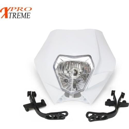 White Orange Green Black Motorcycle Dirt Bike Motocross Supermoto Universal Headlight Fairing For KTM SX EXC