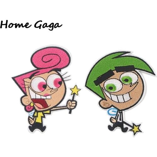 Homegaga Cartoon Patches Stickers Iron On Embroidered Patch Sewing Fabric Diy Appliques For Hat Backpack Jacket T-shirt D2774