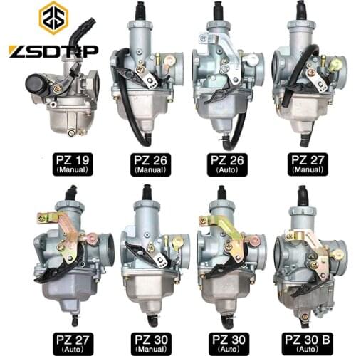 ZSDTRP PZ19 PZ26 PZ27 PZ30 Motorcycle Carburetor 50cc 70cc 110cc 125cc 250cc ATV Dirt Bike Go Kart Carb Choke Taotao Carburettor