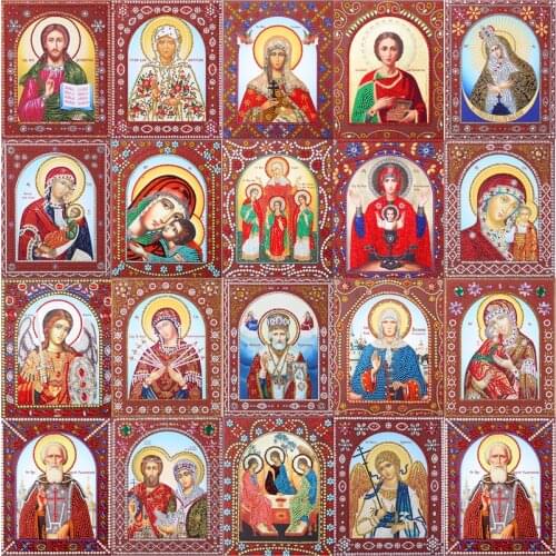 5d Diy Diamond Painting Religion Icon Partial Diamond Embroidery Virgin Mary Rhinestone Picture Diamond Mosaic