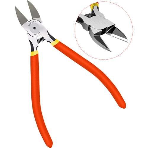 Wire Cutter, 6 Inch Precision Side Cutter Heavy Duty Flush Cutting Pliers, Cutters for Cables, Wires, Zip Ties and More
