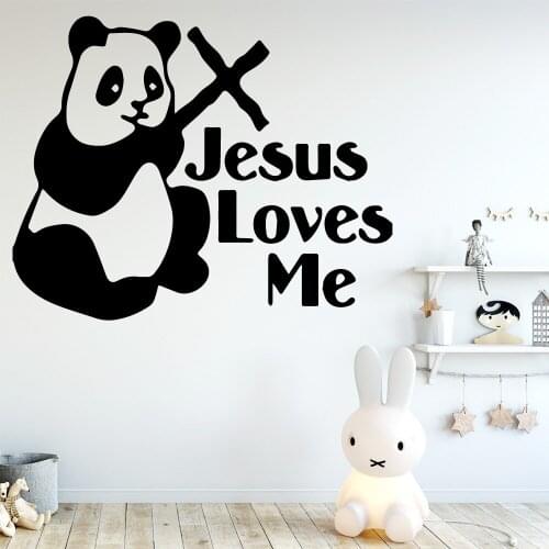 Cartoon Panda Environmental Protection Vinyl Stickers For Living Room Bedroom Decor Wall Decal House Accessories Wallstickers