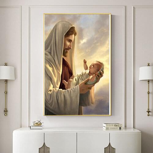Region Jesus DIY 11CT Cross Stitch Embroidery Kits Needlework Craft Set Printed Canvas Cotton Thread Home Dropshipping