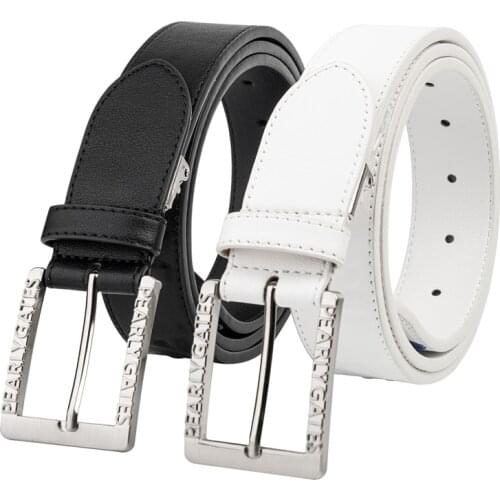 New Golf Belt Alloy Buckle Leather Sports Leisure Belt Unisex High Quality Golf Accessories Free Shipping