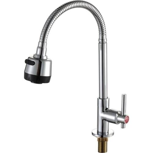 Single Lever Pull Down Kitchen Sink Faucet chrome Constructed Polished Kitchen faucet sink vertical single hole