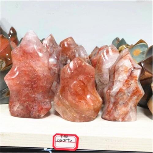 Fire Quartz Torch Crystals Healing Stones Natural Gemstone For Decoration