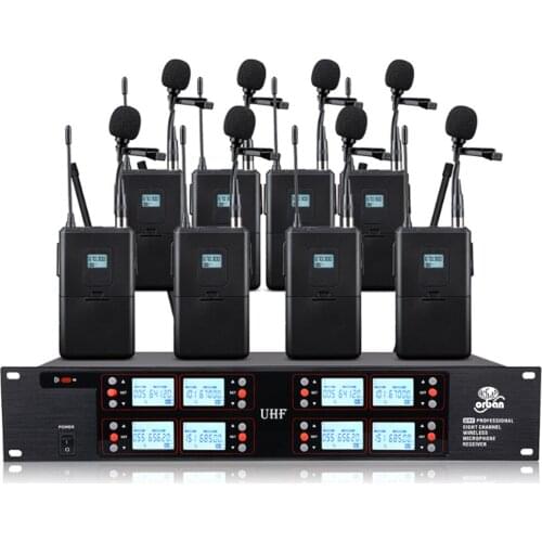 Professional UHF wireless microphone lavalier condenser microphone church school stage performance microphone wireless