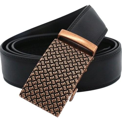 Belt Male Leather Belt Men Genuine Leather Strap Luxury Automatic Buckle Casual Men Belt Vintage Jeans High Quality Cowboy