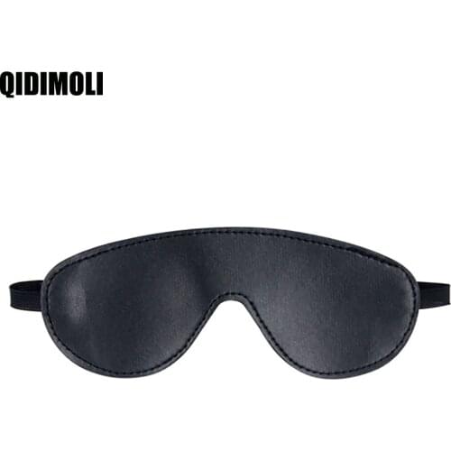 Sex Games Couples Flirting Masks BDSM Bondage Erotic Sex Toys Black Leather Eye Mask Shading Sleep Blindfold Sexy Decorations