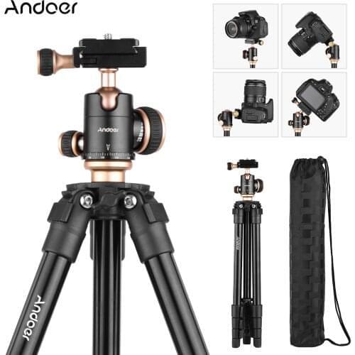 Andoer Q160SA Camera Tripod Complete Tripods Portable Travel Tripod for DSLR Digital Cameras Camcorder Mini Projector