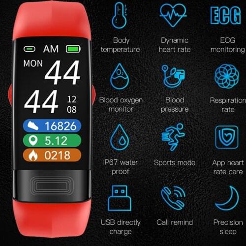P11 Plus Smart Bracelet Sport ECG PPG Wristband IP68 Waterproof Heart Rate Blood Pressure Monitor HRV Reminder Sport Smart Band