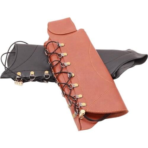 Archery Arm Guard High Quality Durable Leather Protective Cover Finger Arm Guard Archery Protective Gear Accessories