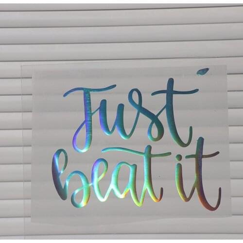 SUNICE 50cmx80cm Holographic Heat Transfer Vinyl Film Rainbow HTV T-shirts Vinyl with Vinyl Plotter Iron-on (Heat Press) Film