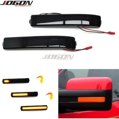 For Ford F150 F-Series F-150 SVT Raptor 2009-2014 LED Dynamic Turn Signal Blinker Sequential Side Wing Mirror Indicator Light